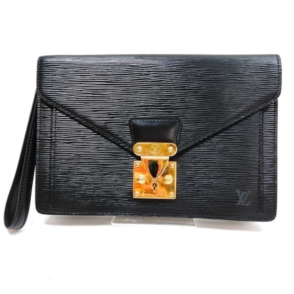 Louis Vuitton LV Clutch Bag M52612 Serier Dragonne Noir (Black) Epi 3252…